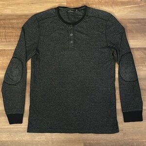 Marc Anthony Long Sleeve 3 Button Henley Shirt - Size Medium